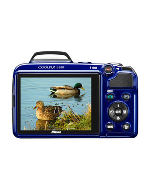 Nikon Coolpix L810 16.1MP Semi-SLR Camera (Blue)