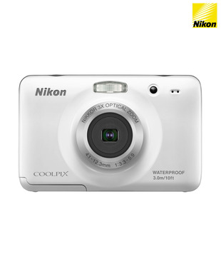 Nikon Coolpix S30 Point & Shoot Digital Camera (White)