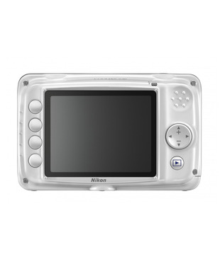 Nikon Coolpix S30 Point & Shoot Digital Camera (White)