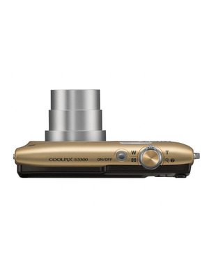 Nikon Coolpix S3300 16MP Point & Shoot Camera (Gold)