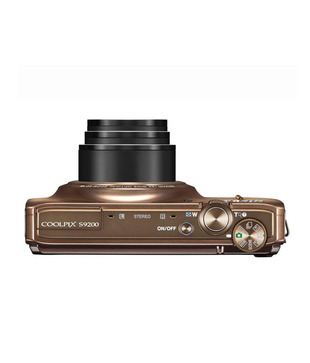 Nikon Coolpix S9200 16MP Point & Shoot Digital Camera (Brown)