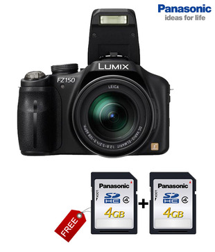 Panasonic Lumix DMC FZ150 12.1 MP Semi-SLR Camera (Black)