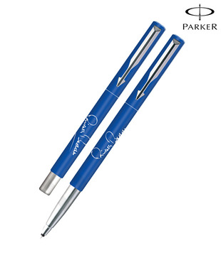 Parker Vector Spl Edition Blue Roller Ball Pen Hands Print