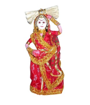 Heritage Toys -  Indian Traditional Doll (Red)