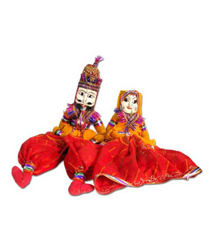 Heritage Toys -  Rajasthani Puppet Pair (Kathputli)