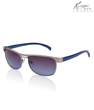 Ron Stylish Gun & Blue Aviator Sunglasses