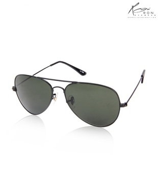 Ron Opulent Black Aviator Sunglasses