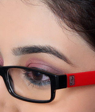 SD Deep Red Temple Optical Frame