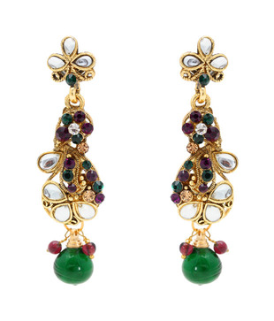 Sia Green Drop Rasrawa Pendant Set