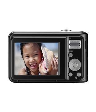 Samsung ES28 12.2MP Point & Shoot Camera (Black) (with Freebie: 4GB SD Card, Pouch, Reebok watch worth Rs.2600) 