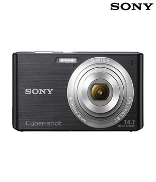 Sony CyberShot W610 14.1 MP Point & Shoot Camera (Black) (with 4 GB Card, Camera Pouch)