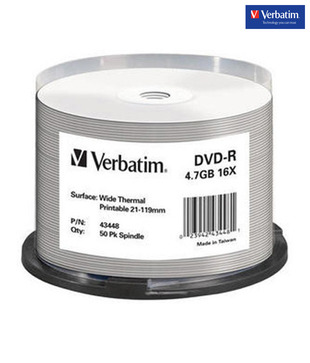 Verbatim Dvd+R Dl 8.5Gb 50Pk White Thermal 2.4X