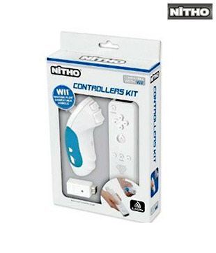 Nitho Controller's Kit-Wht-BLK for Wii