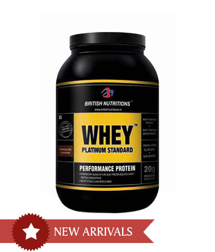 British Nutritions Whey Platinum Standard 500g chocolate