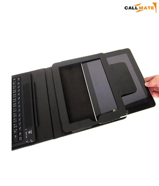 Wireless Bluetooth Keyboard With Leather Case for iPad
