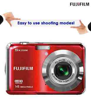 Fujifilm Finepix AX-500 Point & Shoot Digital Camera (Red)