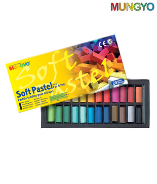 Mungyo Soft Pastel For Artist - 24 Half Length Colors (Pack of 2 sets)