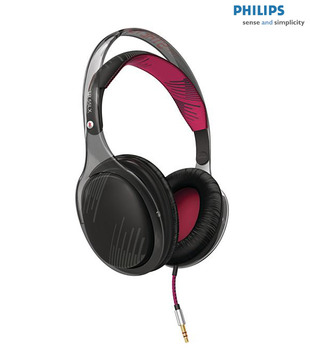 Philips O'Neill SHO9560 THE STRETCH Headphones (Black)
