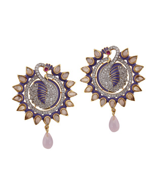 Styleos  Breath-taking Purple Pendant Set