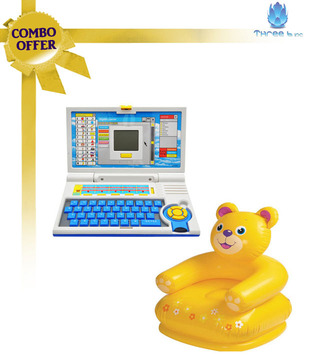 Three 6 Combo English Learner Laptop & Teddy Chair