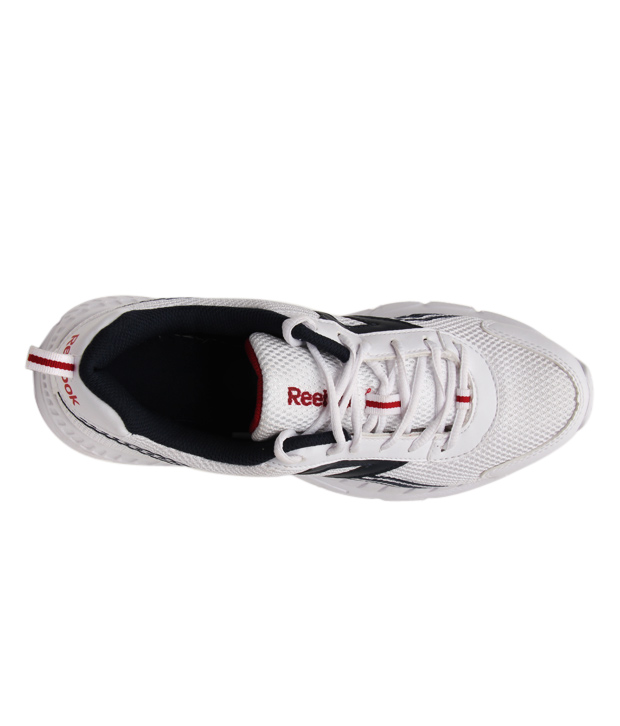 Reebok Energetic White & Navy Blue Sports Shoes