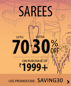 Sarees upto 60% + extra 35 % Off