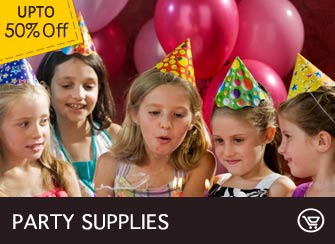 Party Supplies upto 50%  Off