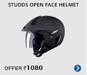 studds open face helmet