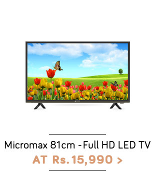 Micromax 32TSD6150FHD 81 cm (32) Full HD (FHD) LED Television with 1+ 2 Year Extended Warranty