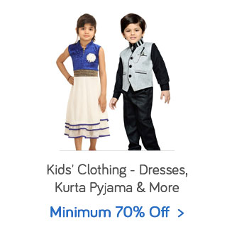 Kids' Clothing - Dresses | Kurta Pyjama & more - Min. 70% + Extra 20% Off