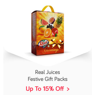 "Real Juices Festive Gift Packs    Upto 17% Off"