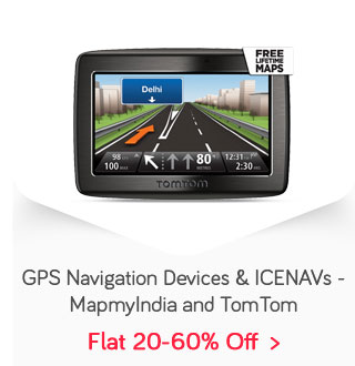 GPS Navigation Devices & ICENAVs - Flat 20-60% off - MapmyIndia and TomTom