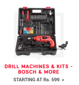 Drill Machines & Kits - Bosch, Buildskill & More | Starting at Rs. 599