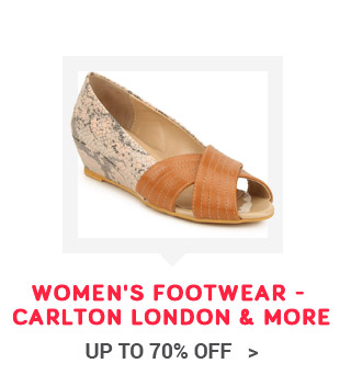 "Women's Footwear -  Up to 70% Off   Carlton London & More"