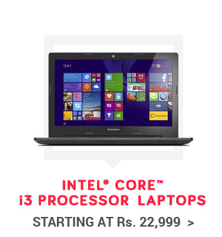Intel® Core™ i3 Processor Laptops - Starting at 23,499