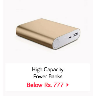 High Capacity Powerbanks below Rs 777