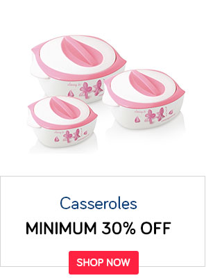 Casseroles - Min 30% Off