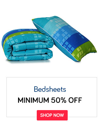 Bedsheets - Bombay Dyeing, Vintana, Raymond & More - Min 50% Off