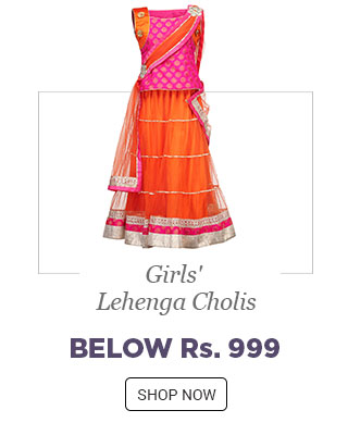 Girls' Lehenga Cholis - Below Rs. 999