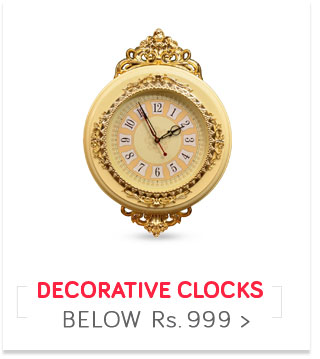 Decorative Clocks | Below Rs.999