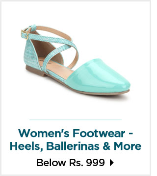 Women's Footwear - Heels | Ballerinas & more Below Rs.999