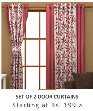 Set of 2 Door Curtains @ Starting At Rs.199