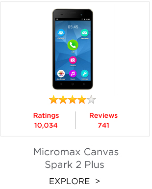 Micromax Canvas Spark 2plus (8 GB)