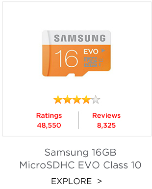 Samsung 16GB MicroSDHC EVO Class 10