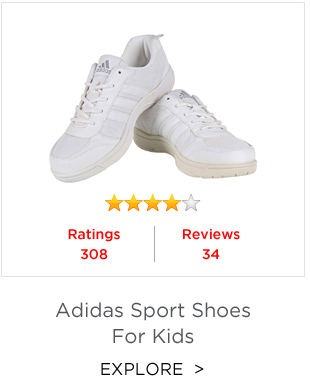 Adidas White Sport Shoes For Kids