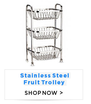 Royal Sapphire Stainless Steel Fruit Trolley