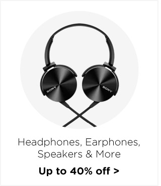 Headphones, Earphones, Speakers & more | Up to 40% off