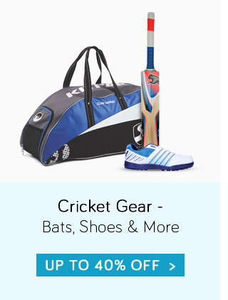 Cricket Gear - Bats, Shoes & more  Up to 40% Off