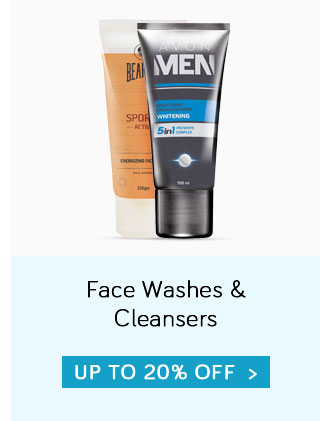 Face Washes & Cleansers - Up to 20% Off