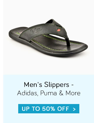 Men's Slippers - Adidas | Puma & More - Up to 50% Off